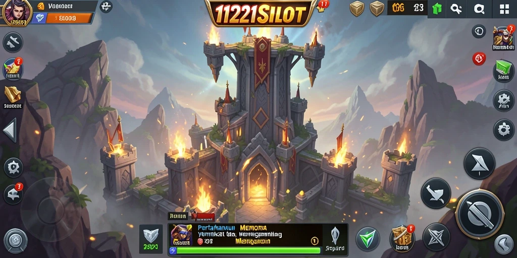 Tampilan gameplay 1121SLOT dengan strategi Tower Defense yang menarik.