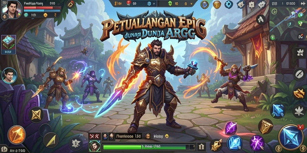 Gameplay seru dengan petualangan petarung di dunia ARPG.