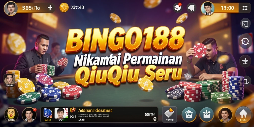Screenshot gameplay dari BINGO188 yang menunjukkan keseruan permainan QiuQiu.