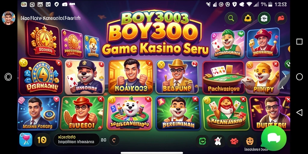 Gameplay dinamis dan mendebarkan di aplikasi Kasino BOY303.