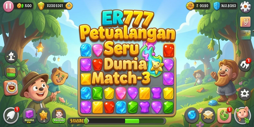 Tampilan gameplay ER777 yang penuh warna dan menantang.