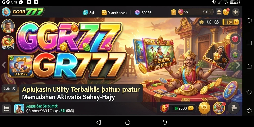 Tampilan antarmuka GGR777 yang intuitif dan user-friendly.
