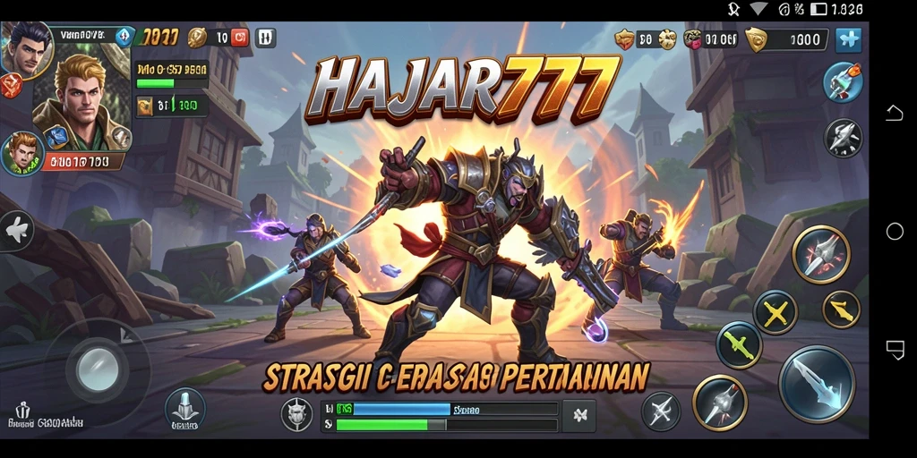 Screenshot dari gameplay seru di HAJAR777 yang menunjukkan strategi pertempuran.