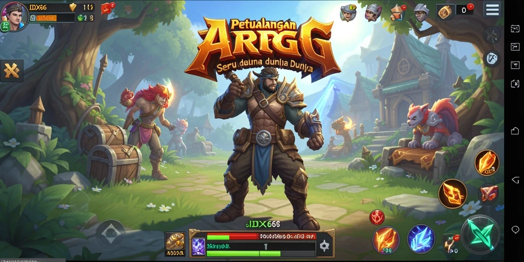 Tangkapan layar utama IDX66 menampilkan aksi pertempuran mendebarkan dalam dunia ARPG.