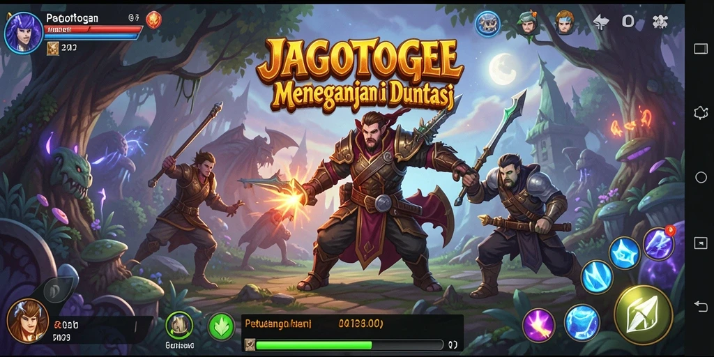 Tampilan gameplay seru dengan karakter dan dunia petualangan di JAGOTOGEL.