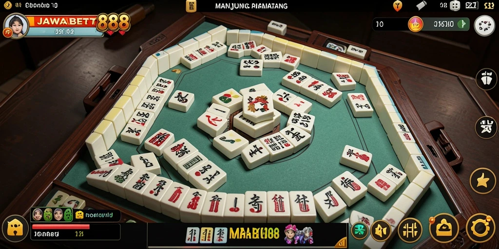 Tampilan gameplay JAWABET88 saat bermain Mahjong yang mengasyikkan.