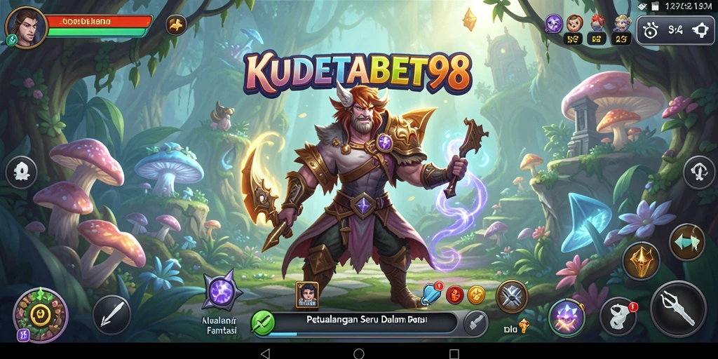 Screenshot gameplay KUDETABET98 memperlihatkan dunia fantasi yang menakjubkan.