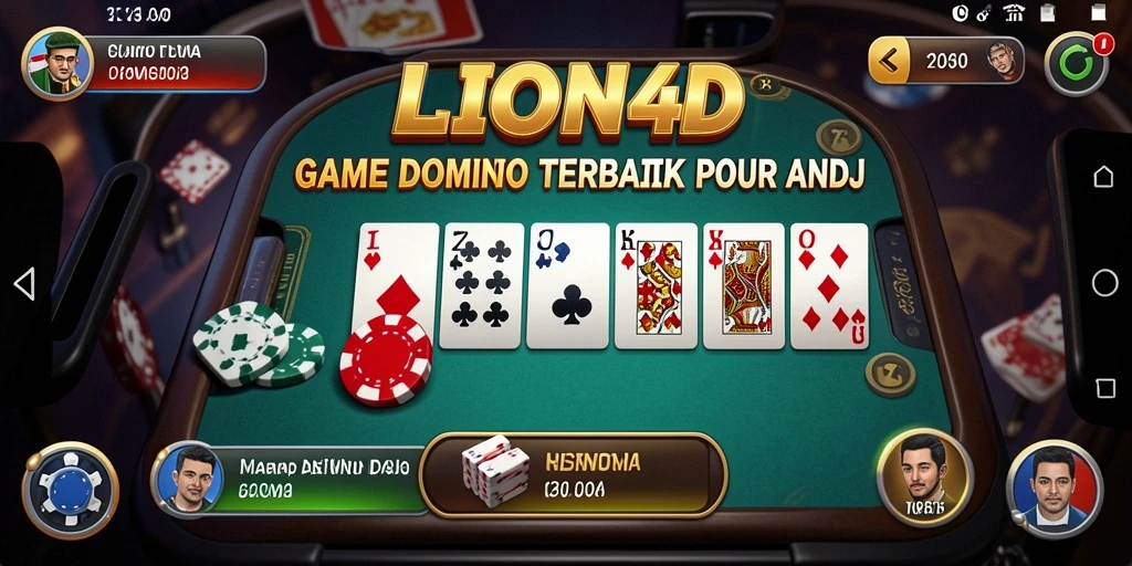 Tampilan gameplay Domino yang menegangkan di LION4D.