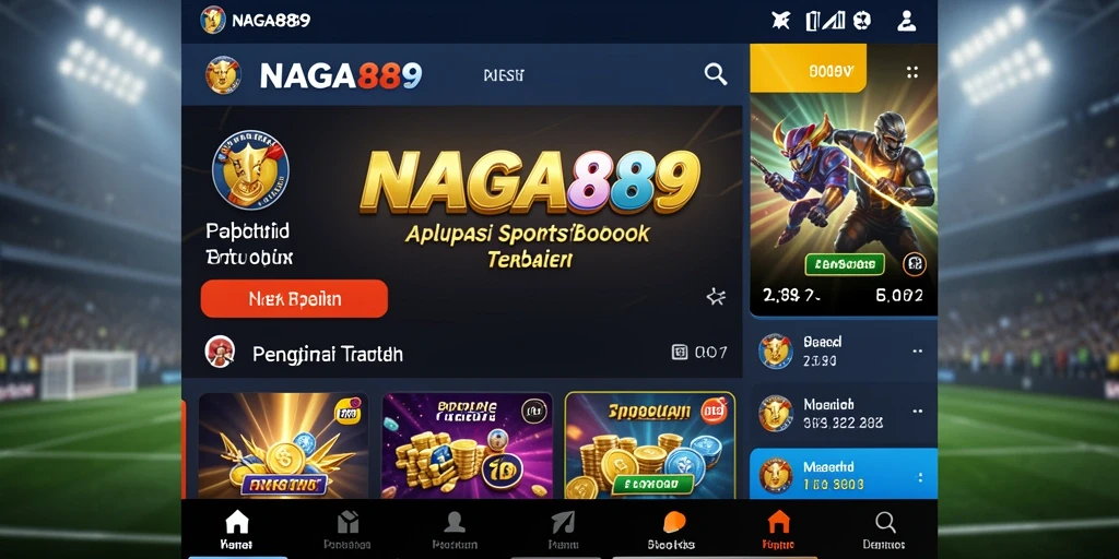 Tampilan screenshot utama NAGA889 dengan fitur taruhan olahraga.
