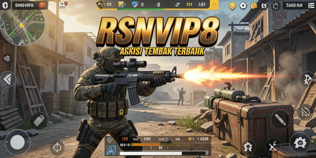 Tangkapan layar gameplay RSNVIP8 yang menunjukkan aksi seru dan strategis di battlefield.