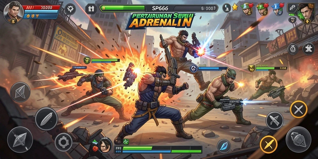 Gameplay Action seru dan grafis yang menawan di SP666.