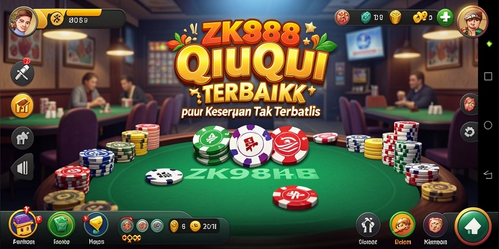 Tampilan menarik gameplay QiuQiu dalam ZK988.